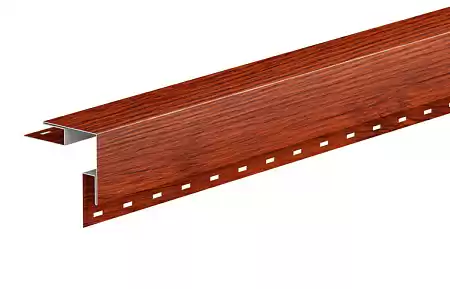 Угол сайдинга наружный 50х50 Aquasystem, Printech 0.45, 3.0 м, Американский орех