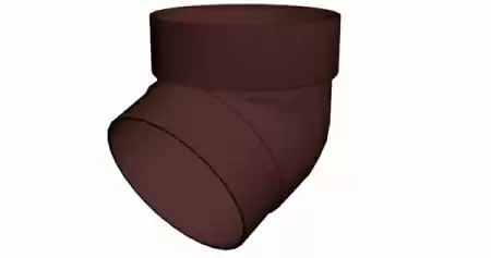 Колено трубы 67º ПВХ Grand Line 87 мм, RAL 8017 шоколадный Колено трубы 67º ПВХ Grand Line 87 мм, RAL 8017 шоколадный