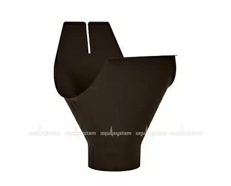 Воронка желоба D150/100 Aquasystem Pural Matt, RR 32 темно-коричневый