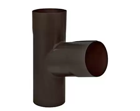 Тройник трубы D100 Aquasystem Pural, RR 32 темно-коричневый