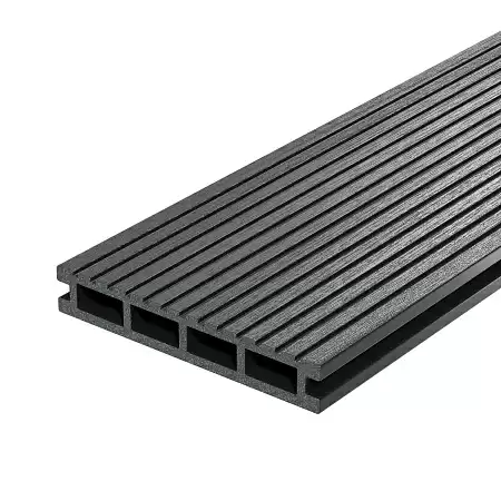 Террасная доска Decking Urban, 3000x150x24 мм, графит (Жженый кедр)