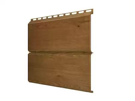 Металлический сайдинг Гранд Лайн / Grand Line профиль ЭкоБрус, Print elite 0.45, цвет Nutwood (Орех)