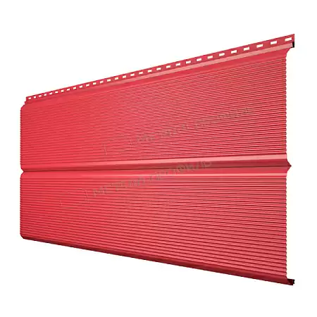 Металлический сайдинг Металл Профиль L брус XL Волна, 0.45 PE, RAL 8004 коричневая медь