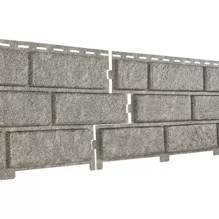 Фасадные (цокольные) панели Ю-Пласт Stone House / Стоун Хаус Кирпич, цвет бежевый, 3025х230 мм