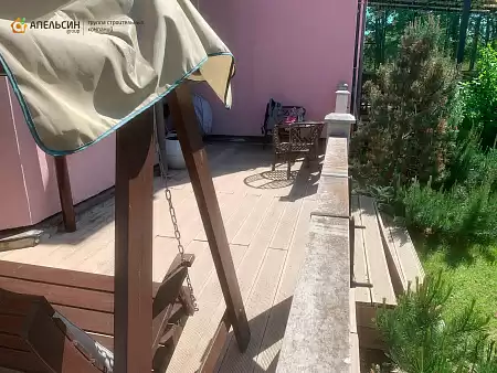 Монтаж террасной доски CM Decking Natur в пос. Солнечное