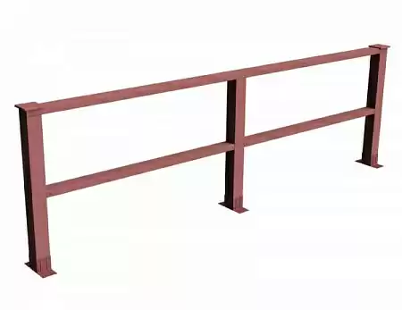 Секция ограждения Ковбойская изгородь GRINDERDECO, 3045х970 мм, мербау