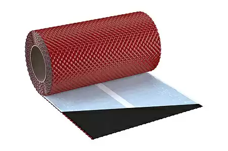 Гофрированная лента примыкания Eurovent Flex 3D ALU, 5 м, RAL 3011 вишня
