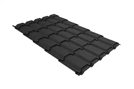 Волновой профиль Grand Line Quadro profi, 0,5 GreenCoat Pural BT Matt, Zn 275, RR2H3 (RAL 7016 антрацитово-серый)