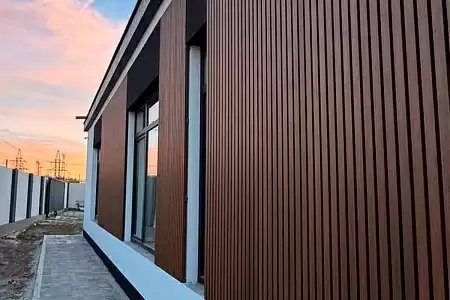 Вертикальная стеновая панель Nautic Prime Line ДПК 219*26*3000мм, цвет Тик