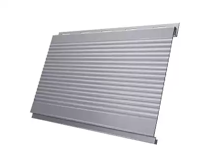 Металлический сайдинг Гранд Лайн / Grand Line профиль Вертикаль, Satin 0.5, цвет Ral 7004 (сигнально-серый)