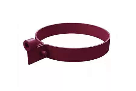 Хомут трубы Lite ПВХ Grand Line, RAL 3005 красное вино