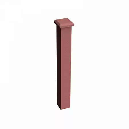 Завершающий столб GRINDERDECO, 120х120х1075 мм, мербау