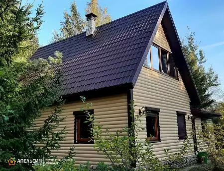 Монтаж кровли металлочерепицей Grand Line в пос. Осельки