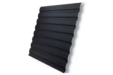 Профнастил С20А Гранд Лайн / Grand Line 0.5 GreenCoat Pural Matt Zn 275, цвет RR 2H3 антрацитово-серый (RAL 7016)