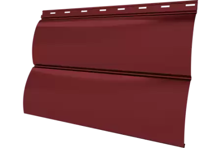 Металлический сайдинг Гранд Лайн / Grand Line профиль Блок-хаус новый, PE 0.45 с пленкой, RAL 3011 коричнево-красный