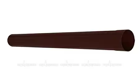 Труба водосточная 3000 мм D100 Aquasystem Pural Matt, RAL 8017 коричневый
