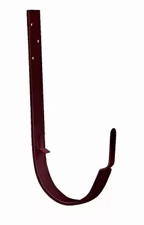 Крюк длинный полукруглый Optima Grand Line, покрытие PE, RAL 3005 красное вино