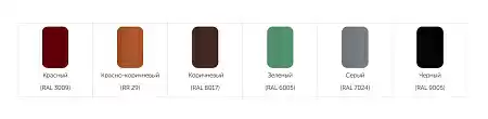 Комплект кровельного выхода канализации Seam 125is Krovent (Кровент) для мягкой / фальцевой кровли, красный