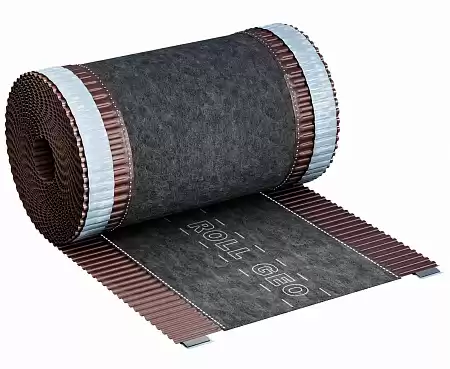 Коньковая лента Eurovent ROLL GEO, 180 мм x 5 м, RAL 8017 коричневый