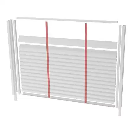Крепежная планка жалюзи Grand Line Milan,Tokyo, 0,45 Drap, RAL 9005 черный