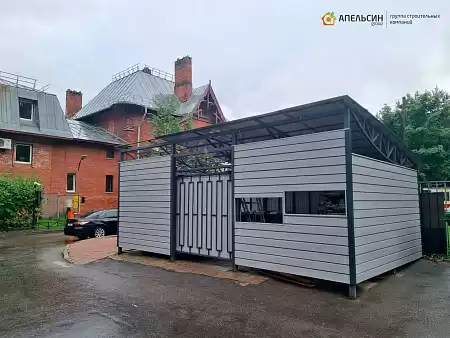 Монтаж металлического сайдинга Grand Line и профнастила Grand Line на фасад ПЖСК "Живой Родник"
