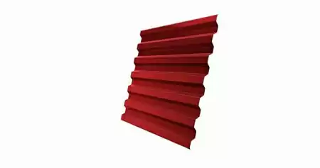 Профнастил С21R Гранд Лайн / Grand Line 0,45 PE Zn 100-180, цвет RAL 3003 (рубиново-красный)