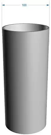Труба водосточная 1,0 м Docke LUX, цвет шоколад (Ral 8019)