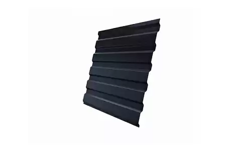 Профнастил С20А Grand Line 0.5 Velur X, RAL 7024 мокрый асфальт