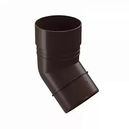 Колено 45° Docke Standard, RAL 8019 темно-коричневый