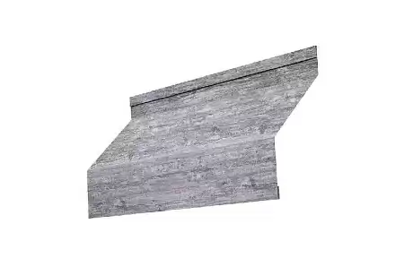 Ламель жалюзи Grand Line Milan, 0,45 Print Premium, гофрированная Silver Wood