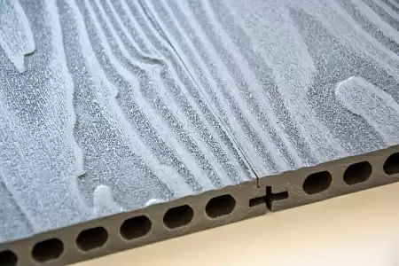 Бесшовная террасная доска из МПК, 140х22х3000, терракот