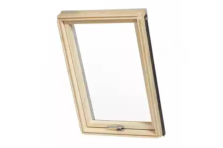 Деревянное двухкамерное мансардное окно Dakea KAA B1500 F6A, 66x118