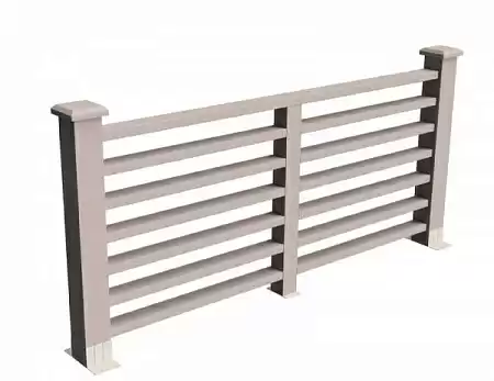 Секция ограждения Марсело GRINDERDECO, 2120х1075 мм, выбеленный дуб