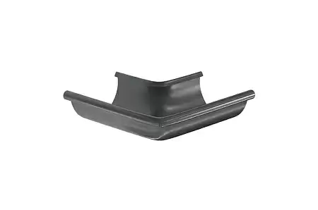 Угол желоба наружный 90° D125 Aquasystem PU, RAL 7024 графит