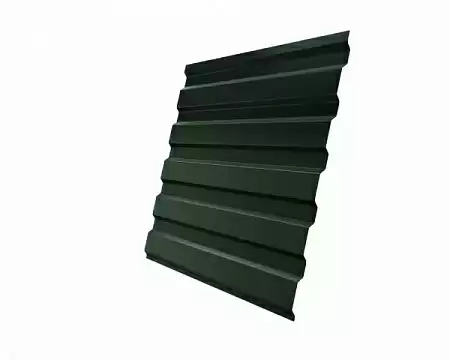 Профнастил С20А Гранд Лайн / Grand Line 0.5 GreenCoat Pural Matt Zn 275, цвет RR 11 темно-зеленый (RAL 6020)
