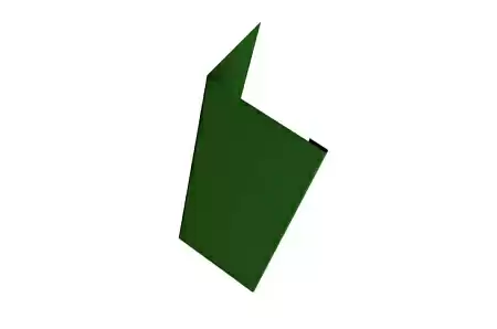 Нащельник 25х35 жалюзи (для калиток и ворот) Grand Line Milan,Tokyo, 0,5 GreenCoat Pural, 1.68 м, RR  11 темно-зеленый (RAL 6020 хромовая зелень)