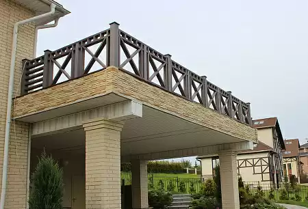 Завершающий столб GRINDERDECO, 120х120х715 мм, венге