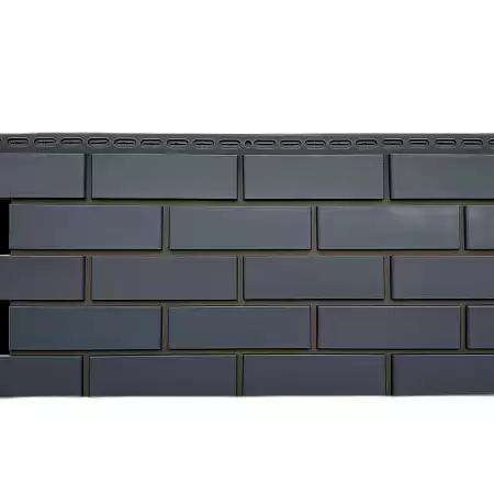 Фасадная панель Grand Line Design, Клинкерный кирпич 1105х417 мм, графит, со швом RAL 7006 Фасадная панель Grand Line Design, Клинкерный кирпич 1105х417 мм, графит, со швом RAL 7006