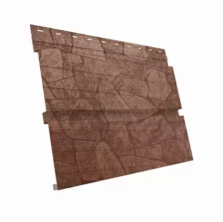 Металлический сайдинг Гранд Лайн / Grand Line профиль Квадро Брус, Print elite 0.45, цвет Sand Stone (Камень-песчаник)