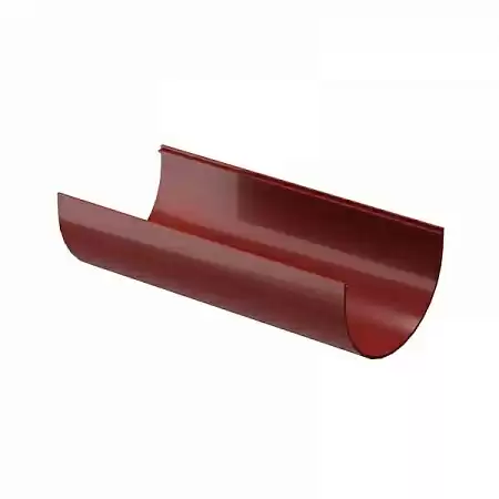 Желоб водосточный Docke Standard, 2000 мм, RAL 3005 красный
