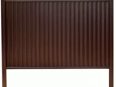 Модульное ограждение Гранд Лайн / Grand Line Estet, Pe, высота 1,65 м, стойка 2,5 м, цвет RAL 8017 (коричневый)