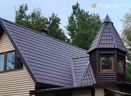 Монтаж кровли металлочерепицей Grand Line в пос. Осельки