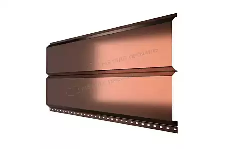 Металлический сайдинг Металл Профиль L брус, 0.5 PURMAN, argillite