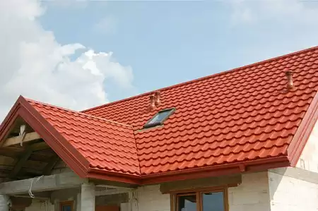 Металлочерепица BudMat (БудМат), коллекция Мурано, X-Matt 0.5, цвет 742 (кирпичный)