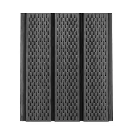 Софит с полной перфорацией AQUASYSTEM, 0.45 PE, Zn 275, 2400x325 мм, RAL 7024 графит
