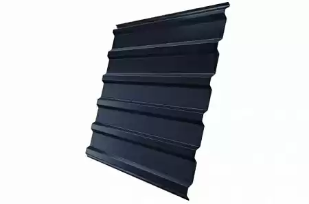 Профнастил С20R Гранд Лайн / Grand Line 0,5 GreenCoat Pural Matt Zn 275, цвет RR 23 темно-серый (RAL 7024)