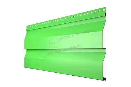 Металлический сайдинг Металл Профиль Корабельная доска, 0.5 NormanMP, RAL 6018 желто-зеленый Металлический сайдинг Металл Профиль Корабельная доска, 0.5 NormanMP, RAL 6018 желто-зеленый