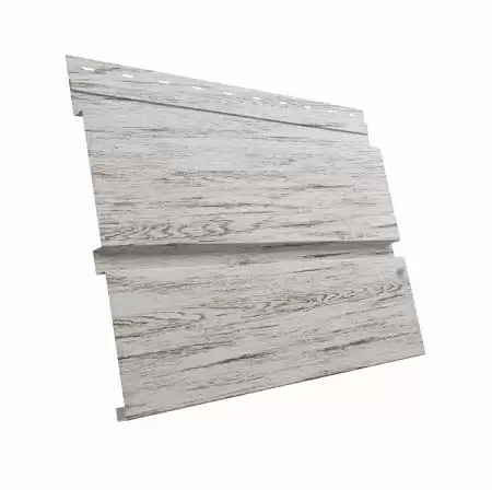 Металлический сайдинг Гранд Лайн / Grand Line профиль Квадро Брус, Print elite 0.45, цвет Snow Wood (Снежное дерево)