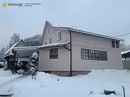 Монтаж фасада сайдингом Docke в д. Сарженка