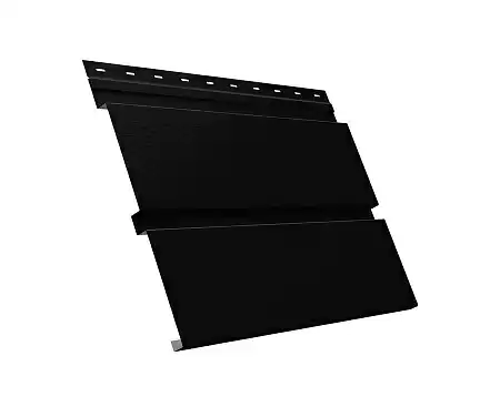 Софит металлический Квадро Брус с перфорацией Grand Line / Гранд Лайн, PurLite Matt 0.5, цвет Ral 9005 (черный янтарь)